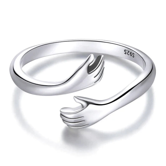 Sterling Silver Hug Ring (50% Off)