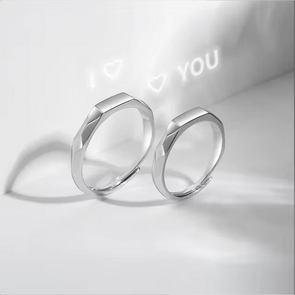 I ❤️  You - Couples Reflection Rings