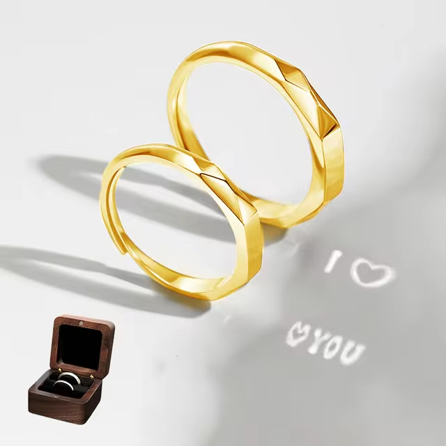 I ❤️  You - Couples Reflection Rings